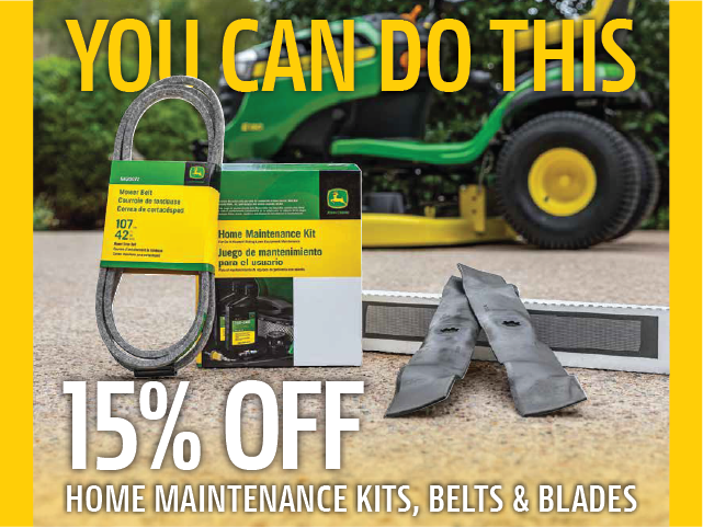 15% OFF for Home Maintenance Kits, Belts & Blades